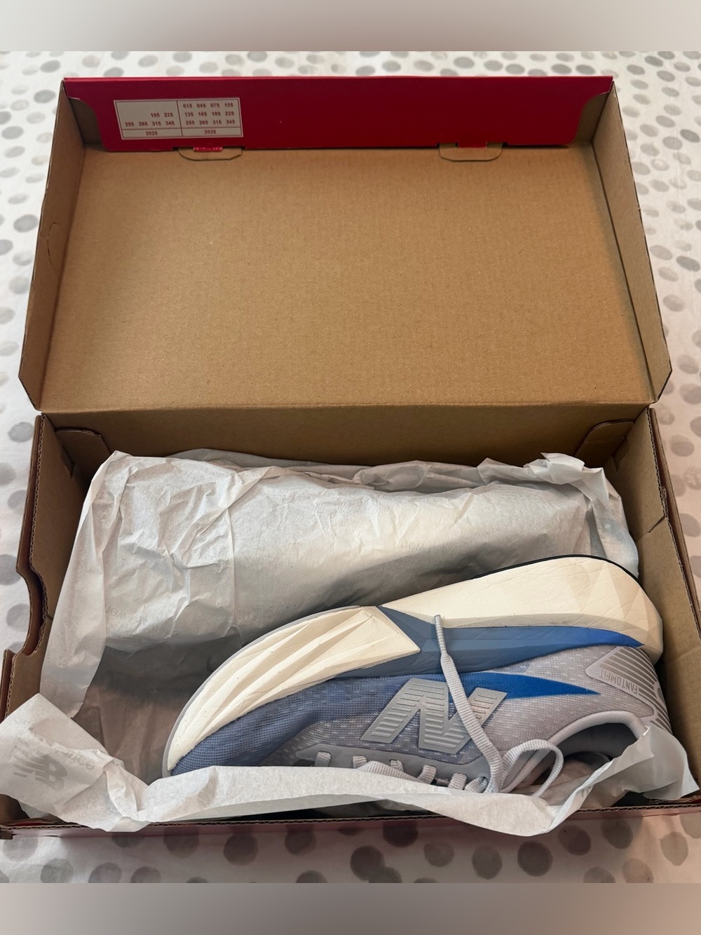 New Balance FuelCell Rebel v5 Women’s Running Shoe - NB Exclusive Grey/Blue - Picture 15 of 15